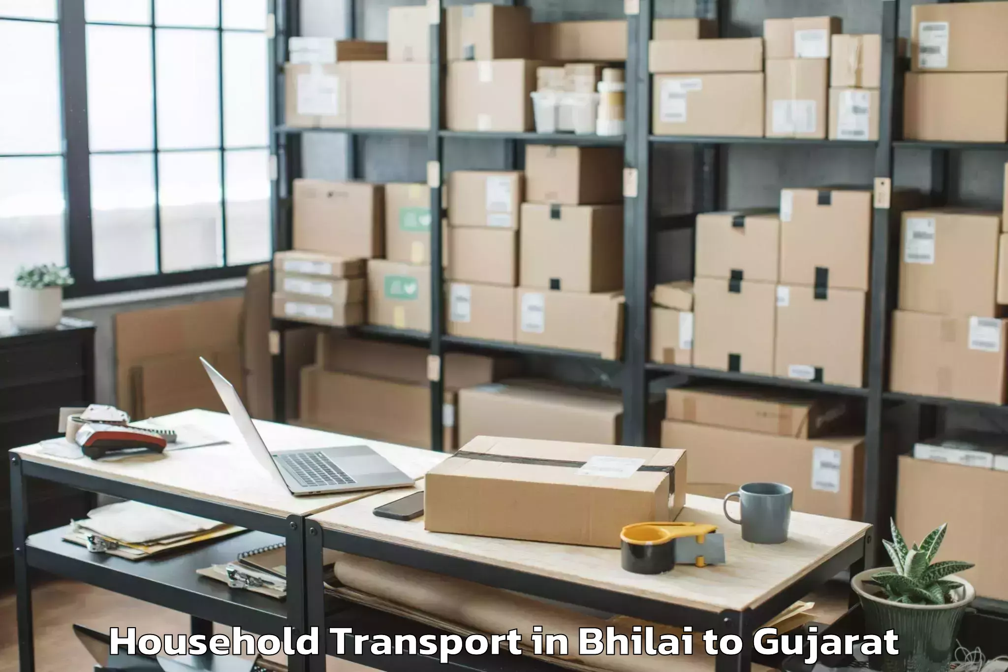 Comprehensive Bhilai to Himmatnagar Household Transport